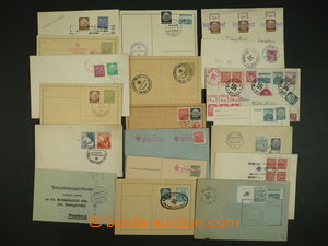 100119 - 1938-39 SUDETENLAND  selection of 19 pcs of entires with pos