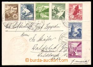 100172 - 1938 dopis přepravený LZ 130, vyfr. zn. Mi.675-678, 680, 6
