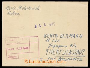 100179 - 1944 C.C. TEREZIN-THERESIENSTADT  card sent from Holic to gh
