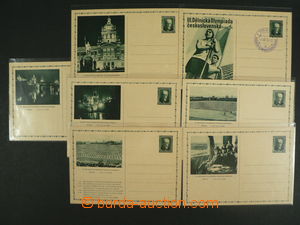 100272 - 1934 CDV54/1-7, III. Workers' Olympiad, complete set 7 piece