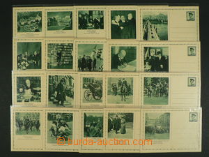 100286 - 1936 CDV60/1-20, Masaryk's Life, complete set 20 pieces, sev