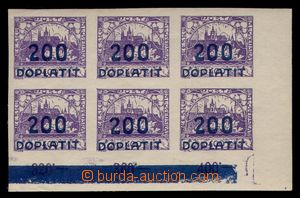 100421 - 1922 Pof.DL28, Postage Due - overprint issue Hradcany 200/40