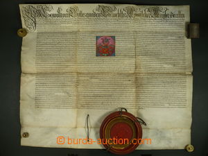 100451 - 1694 Listina Leopold I. from y 1694, parchment 93x73 cm, big