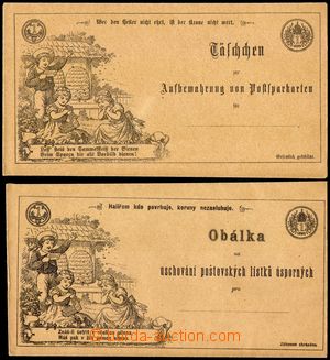 100581 - 1892 sestava 2ks obálek na uchování poštovních úsporn