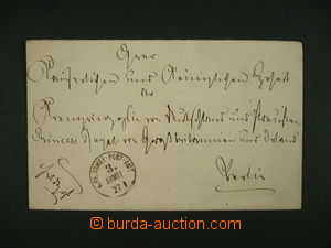 100729 - 1871 dopis do Berlína prošlý FP, jednokruhové razítko K