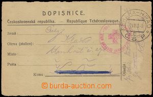 100759 - 1919 RUSKO  7. Tatranský střelecký pluk, lístek PP zasla