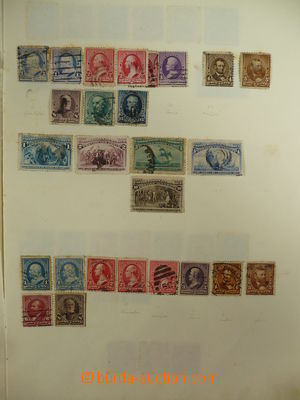 100854 - 1880-49 USA  neuspořádaná sbírka na volných albových l