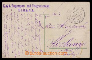 100888 - 1917 K.u.K. ETAPPENPOSTAMT TIRANA/ 7.IV.17, horší otisk, p