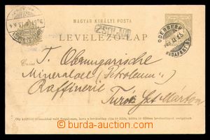 100927 - 1905 maďarská dopisnice Mi.P29, VLP ODERBERG–BUDAPEST/ 9