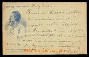 100953 - 1892 SOKOL  předchůdce pohlednice, na obraze Miroslav Tyr