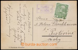 101069 - 1910 poštovna PRAVČICE, kat. Geb.1053/2, fialové rámečk