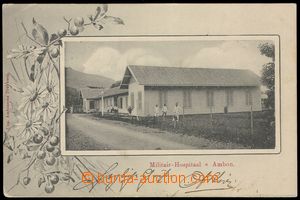 101115 - 1905 INDONESIA / AMBON  military hospital, long address, Us 