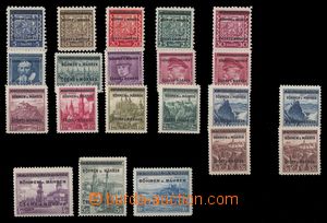 101172 - 1939 Pof.1-19, Overprint issue + 15DV, 16DV - without dots i