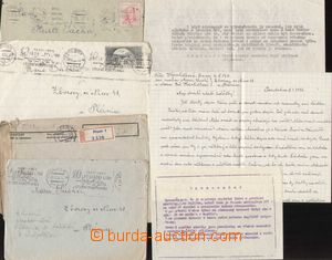 101242 - 1956 PARDUBICE  comp. 4 pcs of letters incl. content from wo