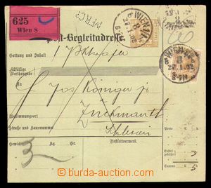 101354 - 1902 Maxa M47, larger part of parcel card with perfin MFRCo.