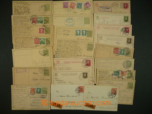 101565 - 1921-39 CZECHOSLOVAKIA 1918-39  selection of 23 pcs of p.sta