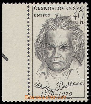 101627 - 1970 Pof.1813 II, Beethoven, II. typ, krajový kus, lehký o