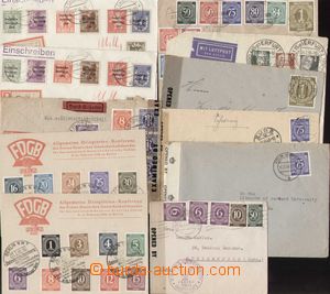 101706 - 1945-48 sestava 11ks dopisů, různé zóny, zajímavé fran