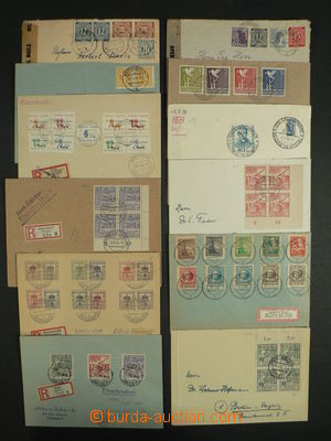 101709 - 1945-48 sestava 11ks dopisů, různé zóny, zajímavé fran