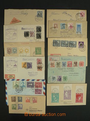 101711 - 1945-48 sestava 11ks dopisů, různé zóny, zajímavé fran
