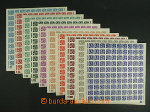 101881 - 1945 Pof.NV23-32, Postman, selection of whole 100-stamps cou