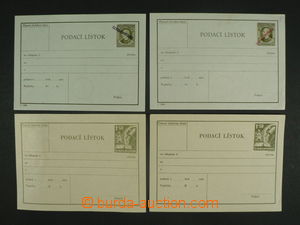 101970 - 1945 CPL4 2x, 5 2x, sestava 4ks podacích lístků, 1x lehk