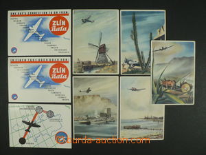 101992 - 1935 sestava 8ks pohlednic, 5x Junkers (malované), 3x propa