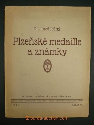 102038 - 1921 Ječný J.: Pilsner medal and stamps, issued within sel