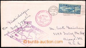 102056 - 1930 USA   dopis do USA přepravený vzducholodí Graf Zeppe