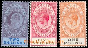 102101 - 1925 Mi.62, 89 a 91, Edvard VII. a Jiří V., sestava 3ks zn