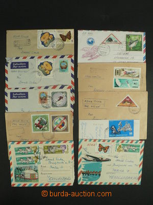 102119 - 1961-75 sestava 9ks dopisů do ČSR, hezké barevné frankat
