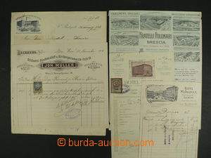 102136 - 1884-1941 HOTEL BILLS  comp. 5 pcs of heading invoices, hote