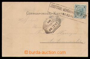 102210 - 1900 postcard Smržovky with frame cancel. JOSEFSTHAL-MORCHE