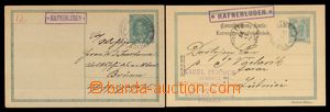 102213 - 1902 postal-agency HAFNERLUDEN (Lubnice), comp. 2 pcs of p.s