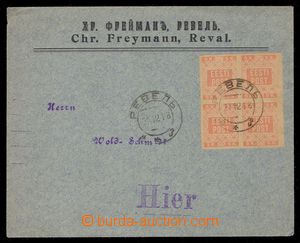 102224 - 1918 firemní dopis v místě vyfr. zn. Mi.1, 4-blok, DR TAL