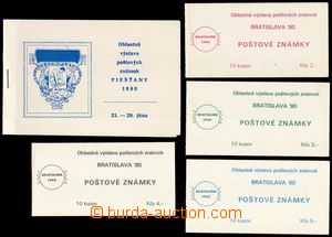 102288 - 1980 comp. 5 pcs of stamp-booklet, 4x Regional exhibition po
