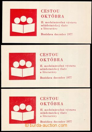 102291 - 1977 comp. 3 pcs of stamp-booklet By Way of October, II. int