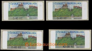 102296 - 2000 Pof.AT1, Veveří (castle), comp. 4 pcs of stamp., 3x 0