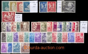102299 - 1949-53 sestava 40ks známek, vysoký katalog