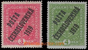 102310 -  Pof.49b+50, Coat of arms, comp. 2 pcs of stamp., 1x emblem 