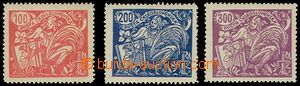 102333 -  Pof.173-175, comp. 3 pcs of stamp., Pof.173B type I 100h, P