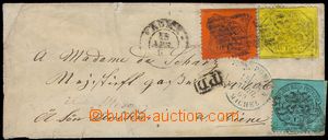 102373 - 1869 letter sent from Rome before/(in front of) France to Vi