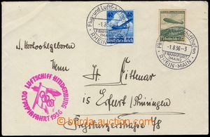 102376 - 1936 dopis přepravený vzducholodí LZ 129, vyfr. zn. Mi.60
