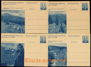 102381 - 1957 CDV133/1-4, III. sraz turistů, kompletní série, kat.