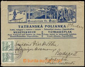 102530 - 1931 Sanatorium Buhr, Tatranská Polianka, letter to Budapes