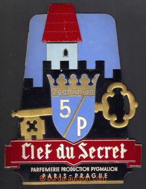102563 - 1933 VÝVĚSNÍ ŠTÍT  Clef du Secret, Parfumerie Productio