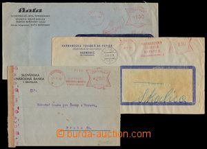 102662 - 1944 sestava 3ks firemních dopisů s OVS, Harmanecká tová
