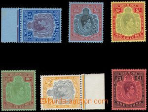 102905 - 1938 Mi.111-116, George VI., complete set, c.v.. 980€