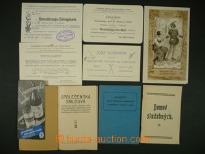 102911 - 1900-20 SPOLKY, REKLAMA  sestava reklamních materiálů a s