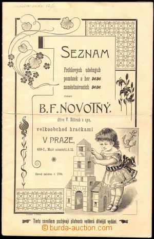 102968 - 1907 HRAČKY  ceník hraček firmy B. F. NOVOTNÝ, obsahuje 